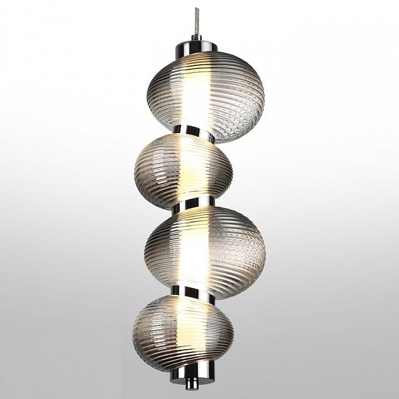 Настольная лампа Odeon Light Bruco 5096/17L цвет плафона/подвески Светло-серый, цвет арматуры Хром