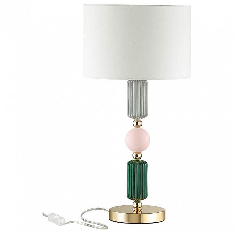 Настольная лампа Odeon Light Candy 4861/1T цвет плафона/подвески Белый, цвет арматуры Золото
