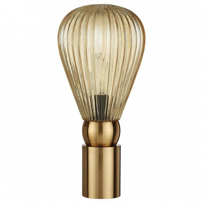 Настольная лампа Odeon Light Elica 5402/1T цвет плафона/подвески Оранжевый, цвет арматуры Золото