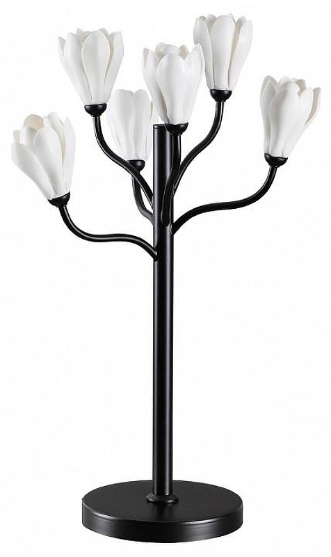 Настольная лампа Odeon Light Gard1 5090/6T цвет плафона/подвески Белый, цвет арматуры Черный