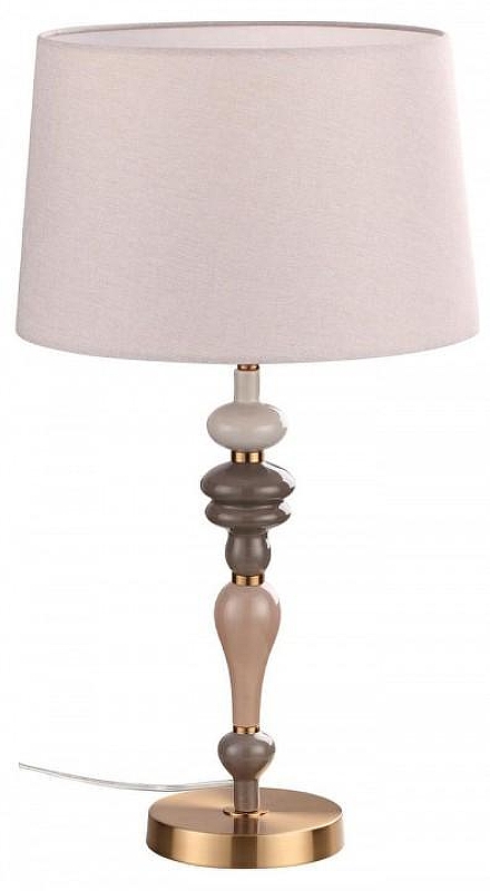 Настольная лампа Odeon Light Homi 5040/1T цвет плафона/подвески Бежевый, цвет арматуры Бронза, Коричневый