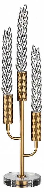 Настольная лампа Odeon Light Kolos 5449/9TL цвет плафона/подвески Прозрачный, цвет арматуры Латунь, Прозрачный