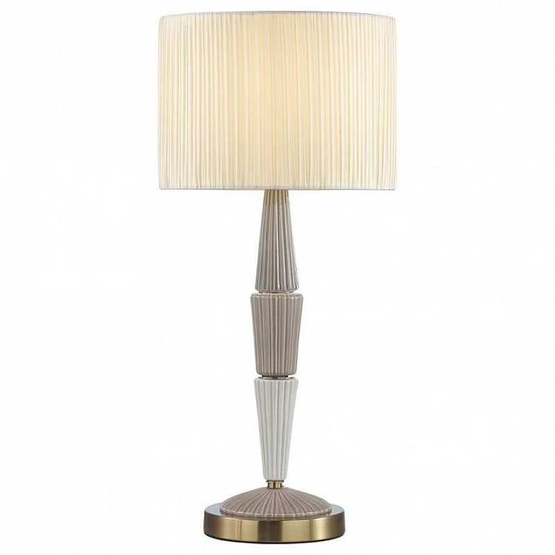 Настольная лампа Odeon Light Latte 5403/1T цвет плафона/подвески Белый, цвет арматуры Бронза