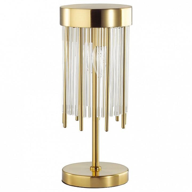 Настольная лампа Odeon Light York 4788/2T цвет плафона/подвески Прозрачный, цвет арматуры Золото