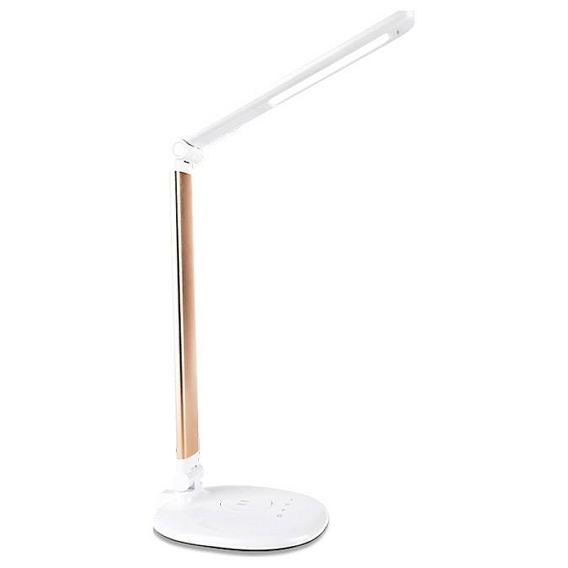 Настольная лампа офисная Ambrella Light DE DE525 цвет плафона/подвески Белый, цвет арматуры Золото