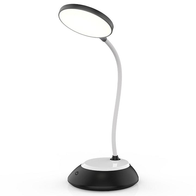 Настольная лампа офисная Ambrella Light DE DE601 цвет плафона/подвески Черный, цвет арматуры Белый, Черный