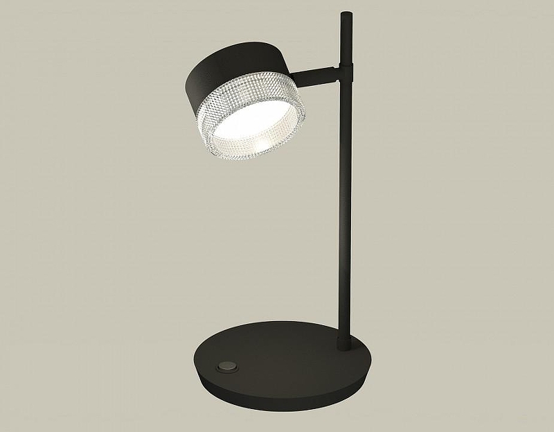 Настольная лампа офисная Ambrella Light XB XB9802250 цвет плафона/подвески Прозрачный, цвет арматуры Черный