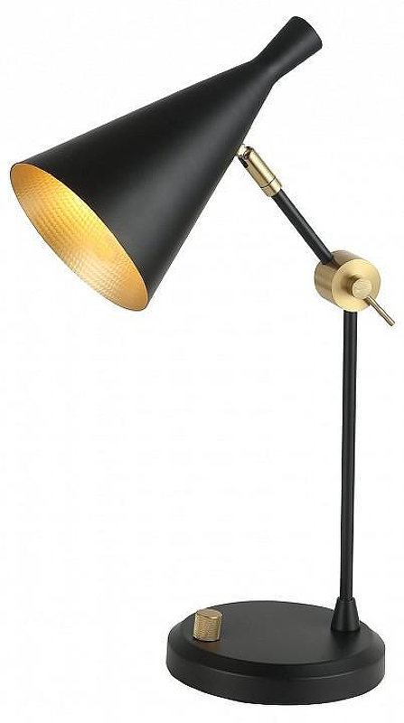 Настольная лампа офисная Kink Light Камила 07717-T,19 цвет плафона/подвески Черный, цвет арматуры Черный