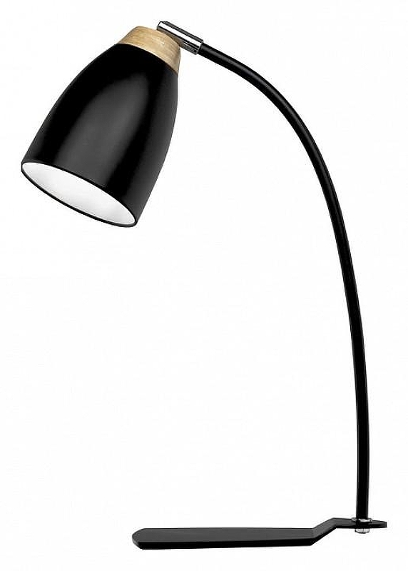Настольная лампа офисная Loft it Watchman LOFT4402T-BL цвет плафона/подвески Белый, Черный, цвет арматуры Коричневый, Черный