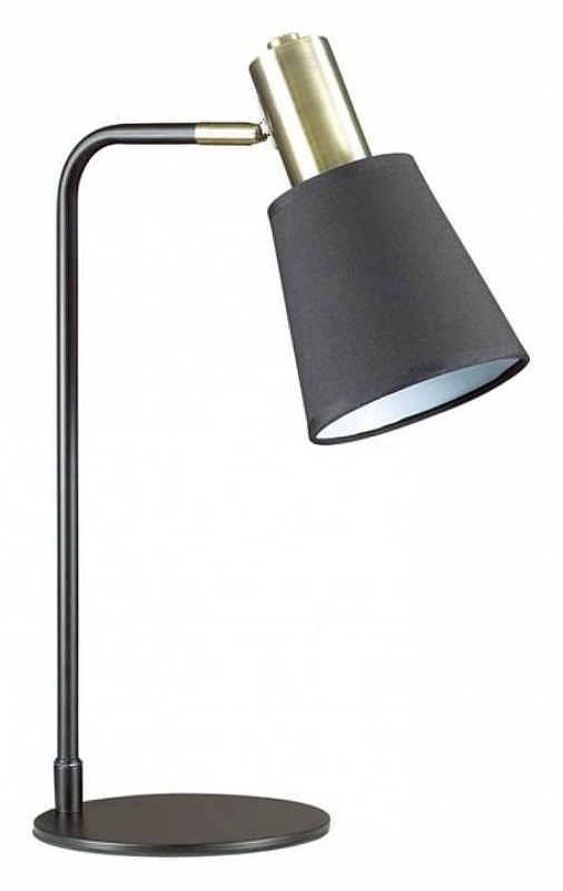 Настольная лампа офисная Lumion Marcus 3638/1T цвет плафона/подвески Черный, цвет арматуры Бронза, Черный