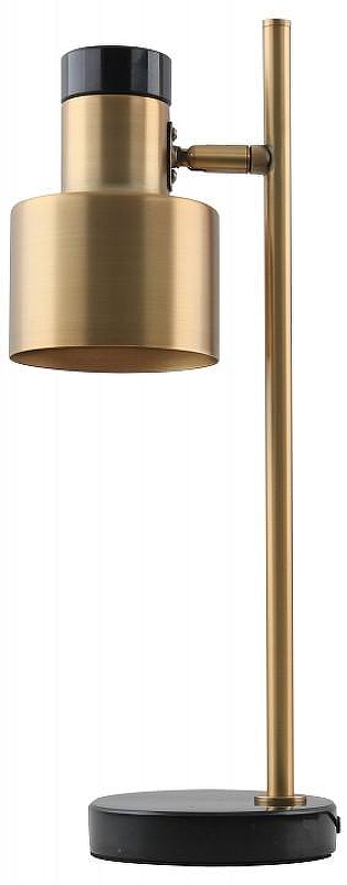 Настольная лампа офисная Moderli Goldy V11307-1T цвет плафона/подвески Золото, Латунь, Черный, цвет арматуры Латунь, Черный