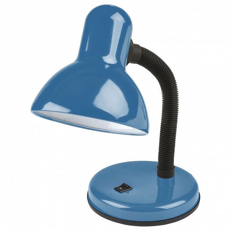Настольная лампа офисная Uniel Universal UL-00001804 цвет плафона/подвески Синий, цвет арматуры Синий, Черный
