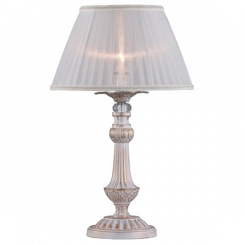 Настольная лампа Omnilux Miglianico OML-75424-01 цвет плафона/подвески Белый, цвет арматуры Белый, Золото