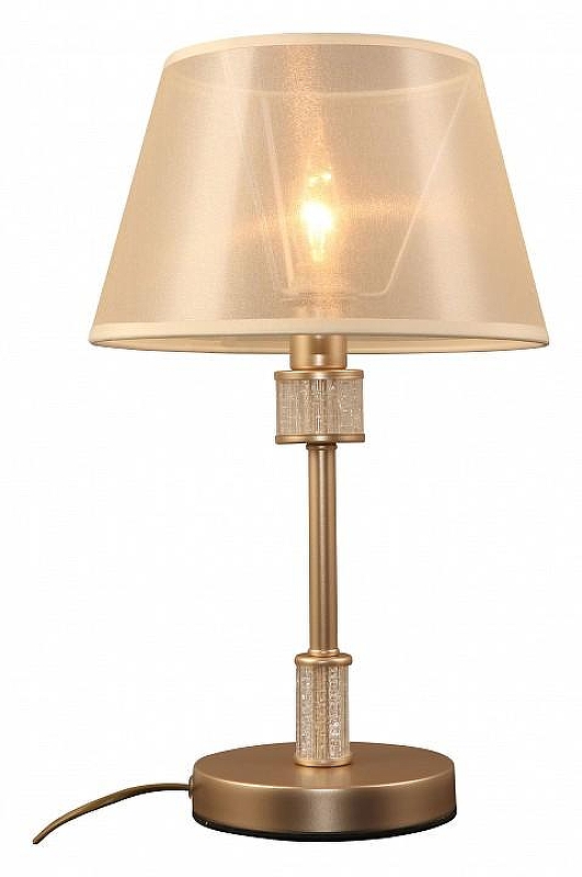 Настольная лампа Rivoli Elinor Б0055624 цвет плафона/подвески Бежевый, цвет арматуры Золото