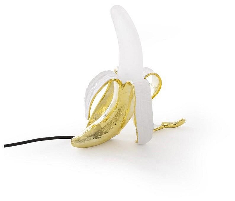 Настольная лампа Seletti Banana Lamp 13082 цвет плафона/подвески Белый, цвет арматуры Золото