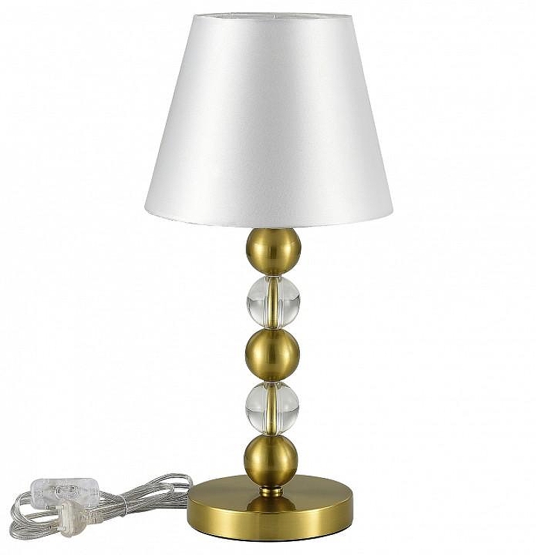Настольная лампа ST-Luce AURORA SL2003.304.01 цвет плафона/подвески Белый, цвет арматуры Латунь