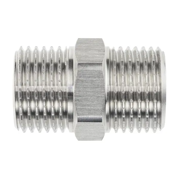 Ниппель 1/2"x26.6 мм НР нержавеющая сталь