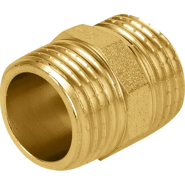Ниппель Aquabeam 1/2" НР мм латунь