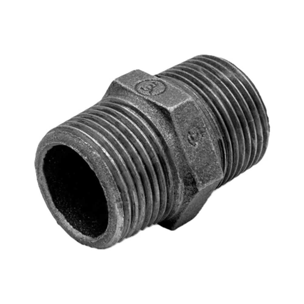 Ниппель Fittex Plus 1 1/4 НР(ш) х 1 1/4 НР(ш) чугунный (127-3620)