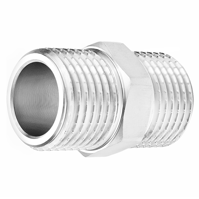 ниппель MPF 1/2" НР, усиленный, удлененный нержавеющая сталь AISI 304
