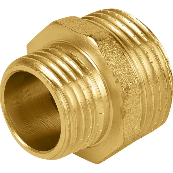 Ниппель переходной Aquabeam 3/4"x1/2" НР мм латунь