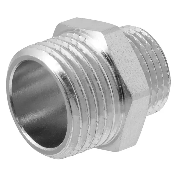 Ниппель переходной MPF 1/2"x3/8" НР мм латунь ИС.072172