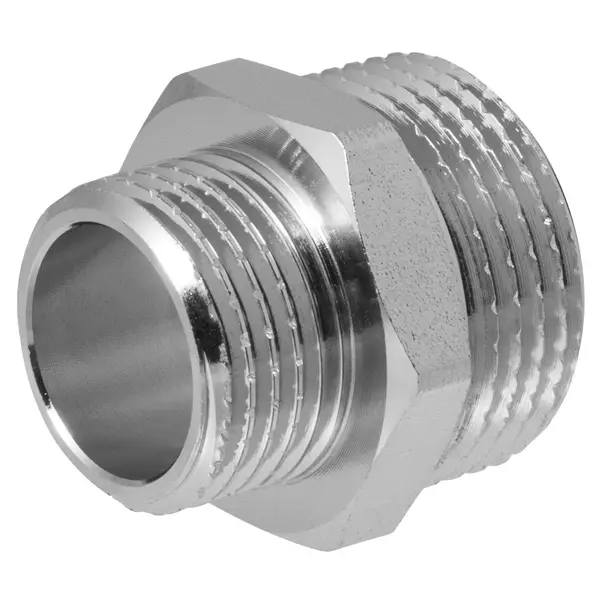 Ниппель переходной MPF 3/4"x1/2" НР мм латунь ИС.072173