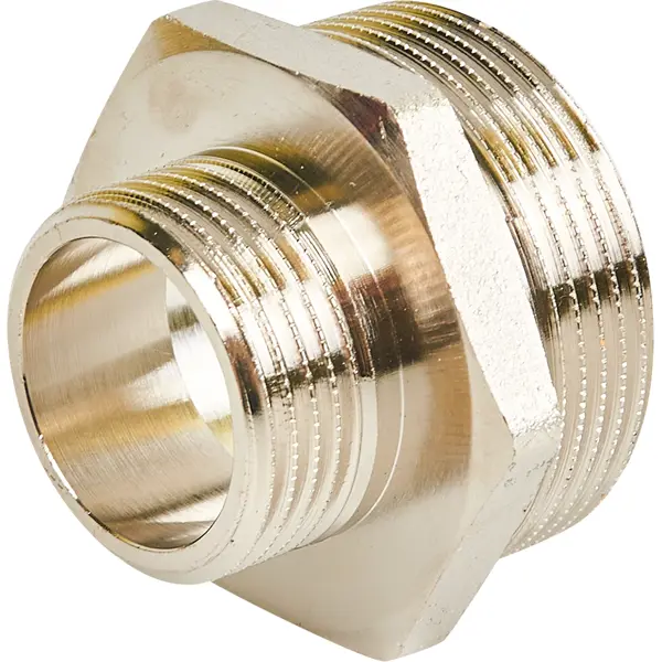 Ниппель переходной Stout 1 1/2"x1" НР мм латунь SFT-0004-001121
