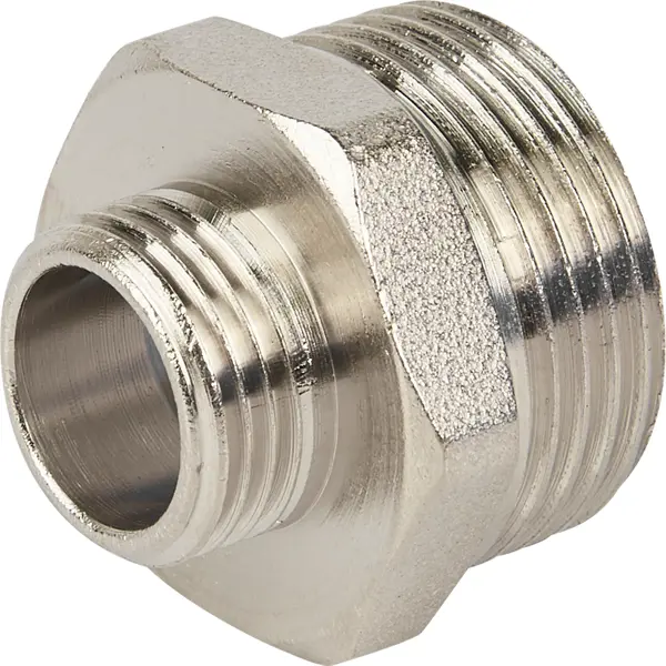 Ниппель переходной Valfex 1"x1/2" НР мм никелированная латунь VF.580.N.100.012.BIR