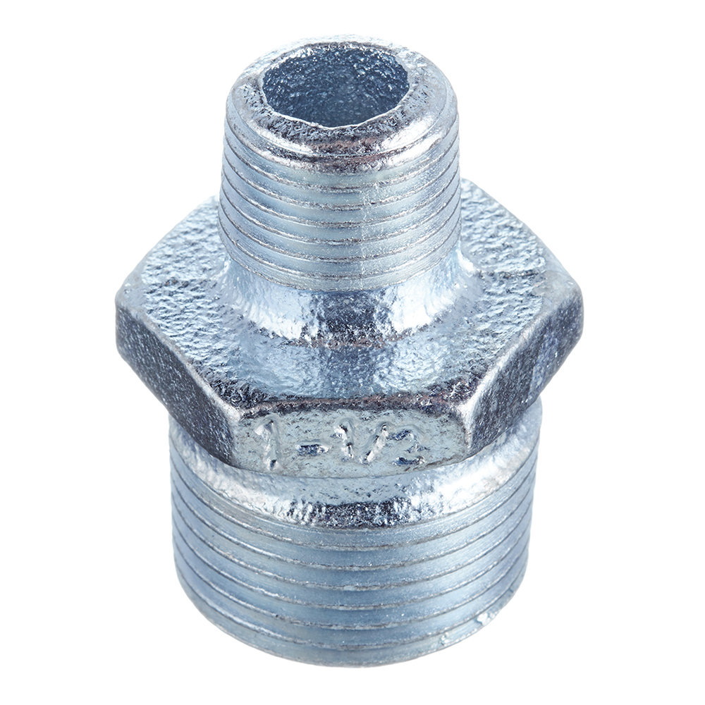 Ниппель переходный Gebo Platinum 1 НР(ш) х 1/2 НР(ш) чугунный оцинкованный (245-25V)