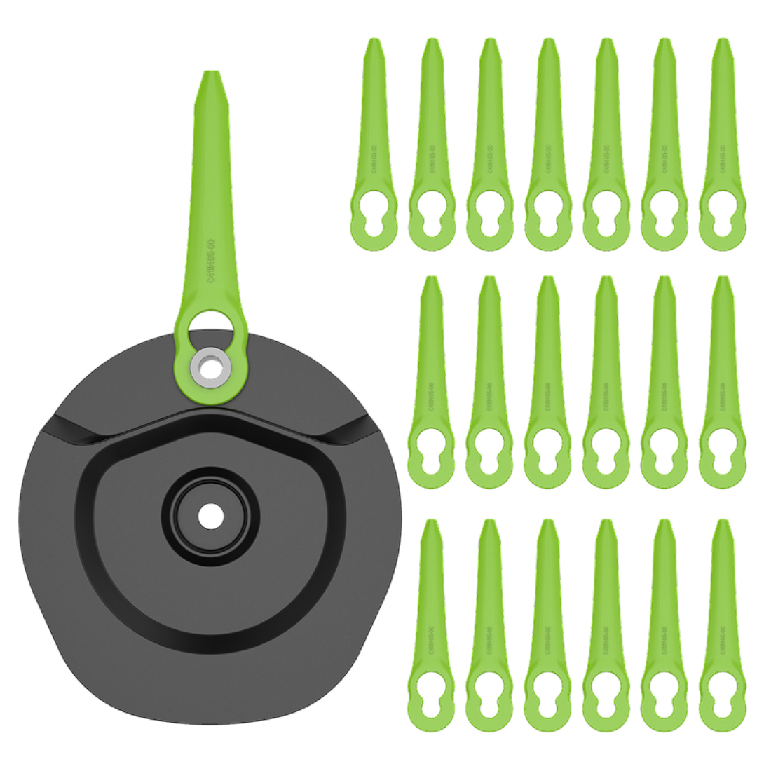Нож пластиковый Greenworks 2963507 20 штук для триммера 2113307SA