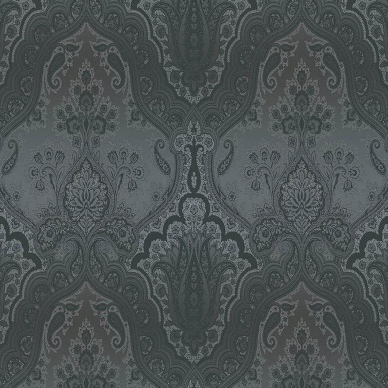 Обои AS Creation Garda 38730-5 Винил на флизелине (1,06*10,05) Черный, Дамаск