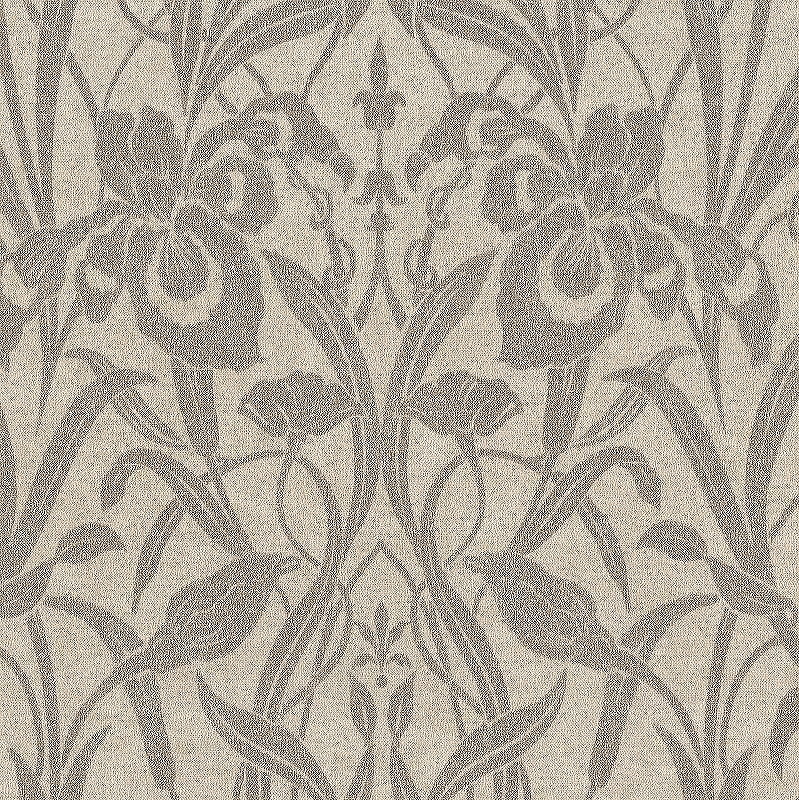 Обои AS Creation Luxury Damask 38850-4 Винил на флизелине (1,06*10,05) Серый/Бежевый, Листья/Цветы/Орнамент