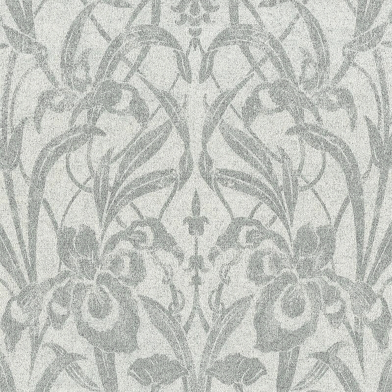 Обои AS Creation Luxury Damask 38850-5 Винил на флизелине (1,06*10,05) Серый, Листья/Цветы/Орнамент