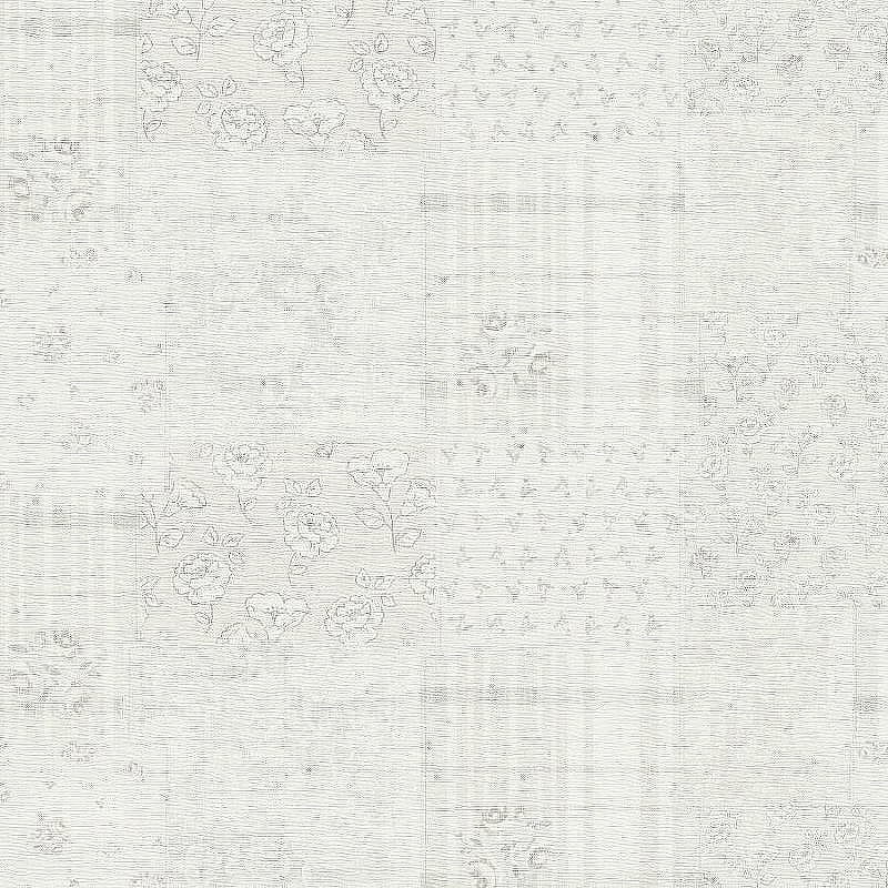 Обои AS Creation Maison Charme 39066-2 Винил на флизелине (0,53*10,05) Белый/Бежевый/Серый, Геометрия/Клетка/Цветы