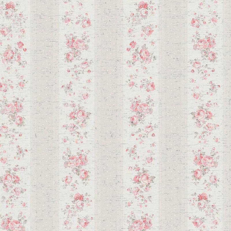 Обои AS Creation Maison Charme 39069-4 Винил на флизелине (0,53*10,05) Белый/Бежевый/Розовый, Полоса/Цветы