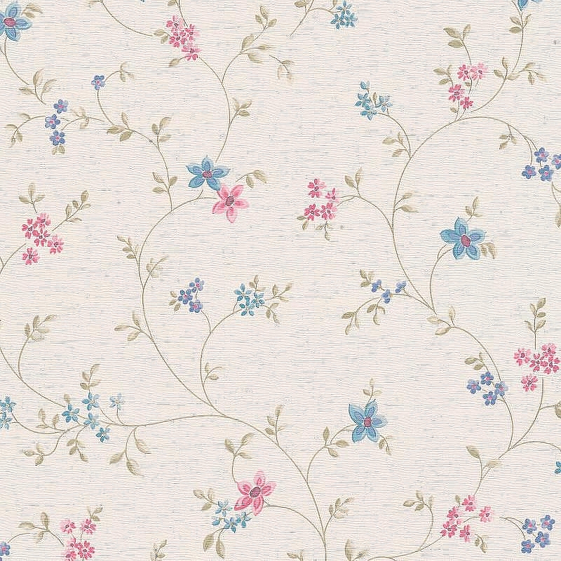 Обои AS Creation Maison Charme 39071-1 Винил на флизелине (0,53*10,05) Розовый/Зеленый/Синий, Цветы