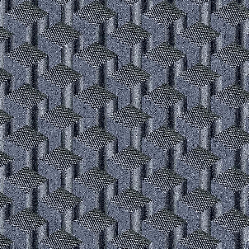 Обои AS Creation Original View 38963-4 Винил на флизелине (0,53*10,05) Синий, Геометрия