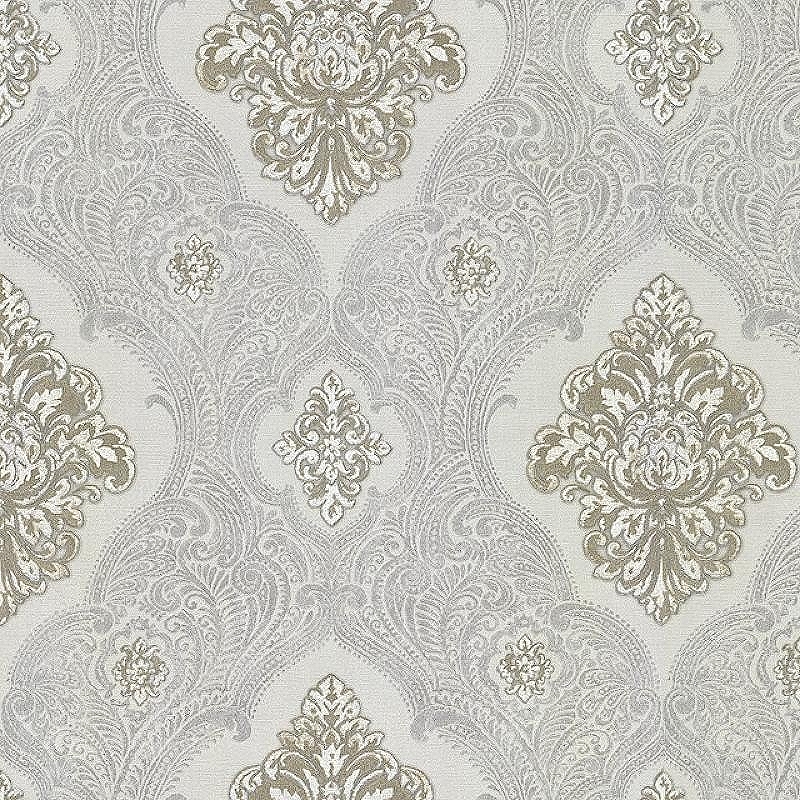 Обои Decori-Decori Mirabilia 83416 Винил на флизелине (1,06*10,05) Бежевый, Дамаск