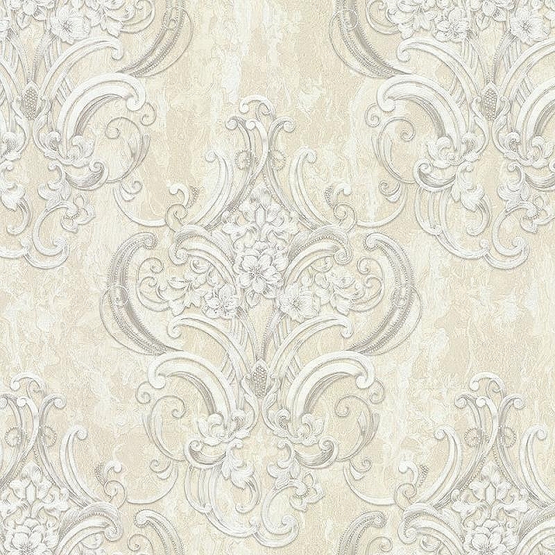 Обои Decori-Decori Mirabilia 83429 Винил на флизелине (1,06*10,05) Бежевый, Дамаск