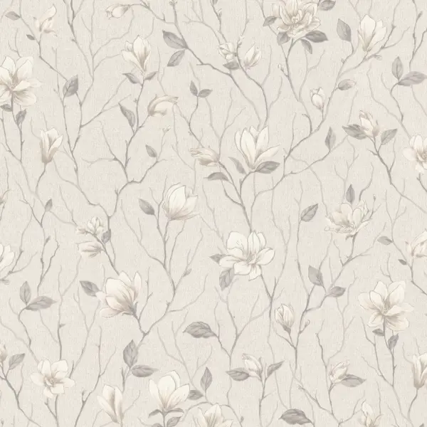 Обои флизелиновые Euro Decor Магнолия бежевые 1.06 м ED7358-17