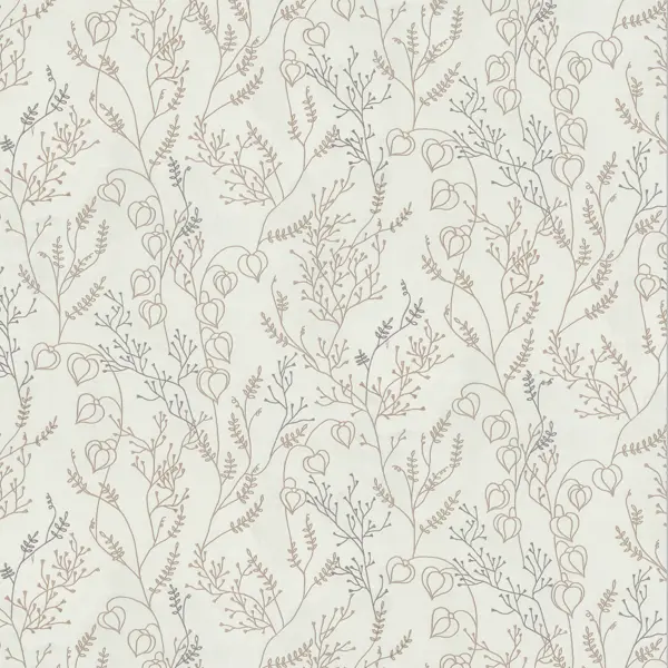 Обои флизелиновые Euro Decor Physalis белые 1.06 м ED7307-00