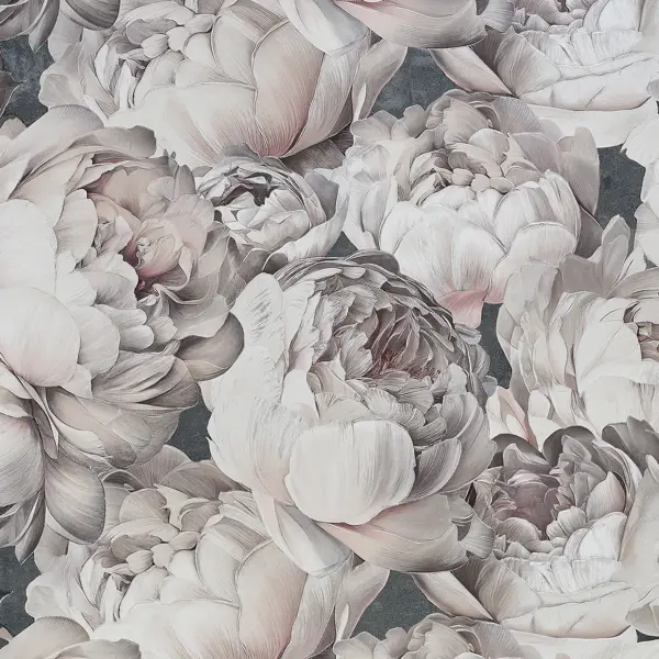 Обои флизелиновые Victoria Stenova Peony коричневые 1.06 м VS585339