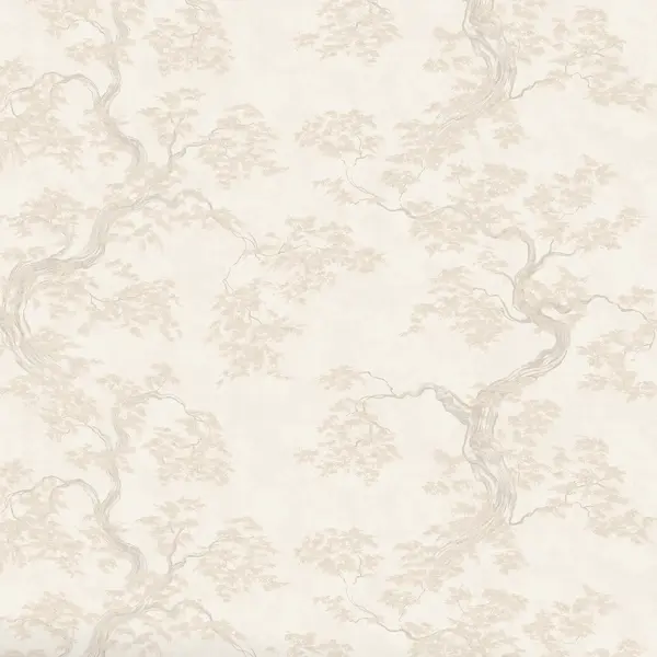 Обои флизелиновые Wallsecret Comfort Бонсай бежевые 1.06 м 9156-22