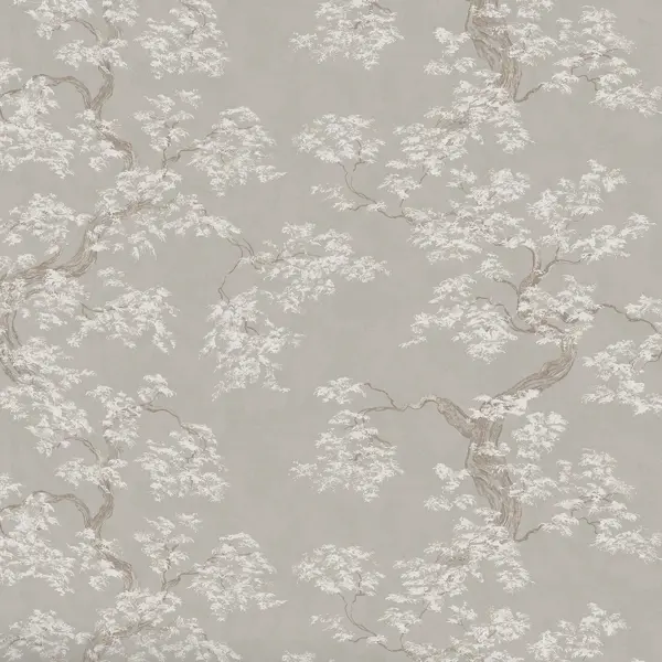 Обои флизелиновые Wallsecret Comfort Бонсай кофейные 1.06 м 9156-24
