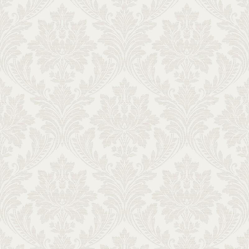 Обои Grandeco Arcadia A 65401 Винил на флизелине (0,53*10,05) Белый, Дамаск