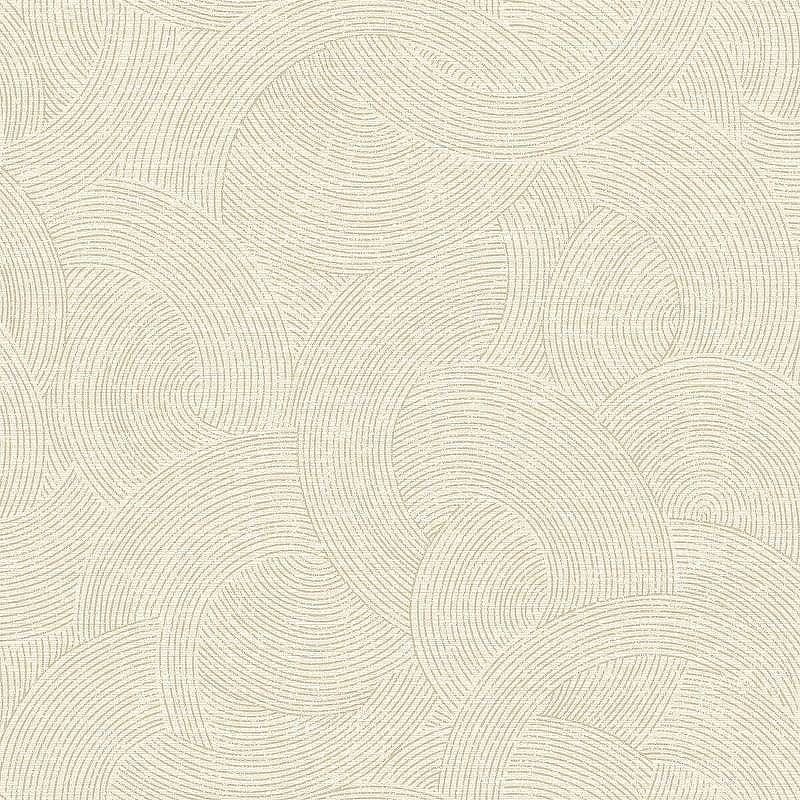 Обои Grandeco Perfect Harmony PH 3302 Винил на флизелине (0,53*10,05) Бежевый, Круги/Полоса/Рогожка