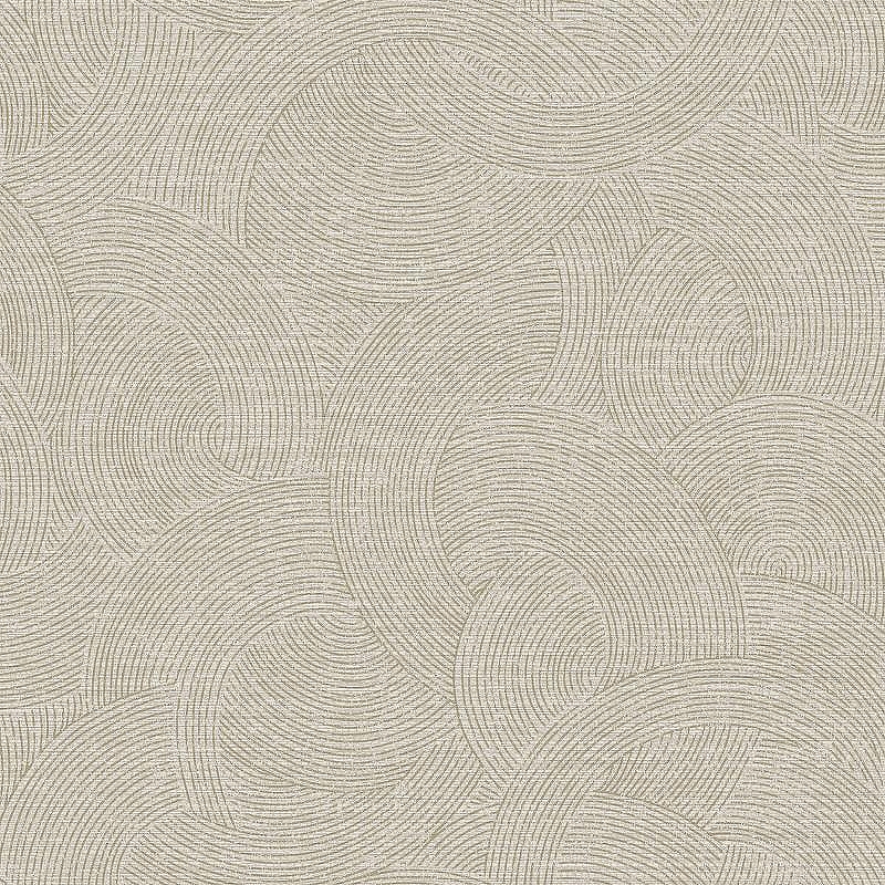Обои Grandeco Perfect Harmony PH 3304 Винил на флизелине (0,53*10,05) Коричневый/Серый, Круги/Полоса/Рогожка