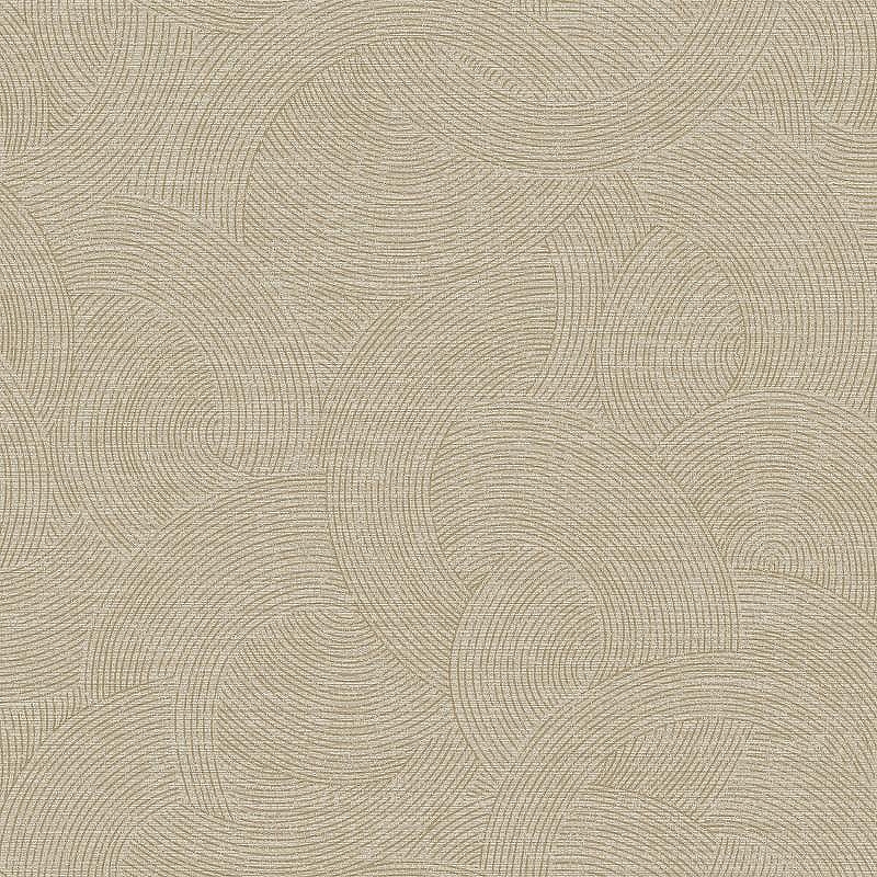 Обои Grandeco Perfect Harmony PH 3305 Винил на флизелине (0,53*10,05) Серый/Коричневый, Круги/Полоса/Рогожка