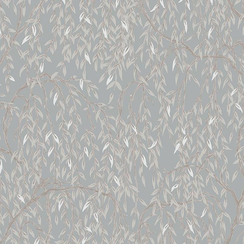 Обои Hygge Nature Hg38 008 Флизелин (1*10,05) Серый/Бежевый/Коричневый, Листья